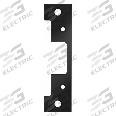 HES Electric Strike Faceplate: 1 1/4 in Wd, 4 7/8 in Ht - Electric Strike Faceplates