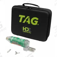 HDE Hot Stick-Compatible High-Voltage Detector: 4 kV to 230 kV, 50 Hz/60 Hz, Audible/Light, AC Volt (MPN TAG-5000/KIT1). Key specifications — IP Rating: Not Rated; CAT Safety Rating: Not Rated; Brand: HDE; Product Type: Hot Stick-Compatible High-Voltage Detector; Manufacturer Part Number: TAG-5000/KIT1; Includes: CM‑5000 Case.