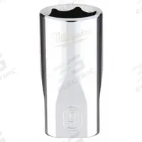 MILWAUKEE Standard Socket: Metric, 1/4 in Drive Size, 9 mm Socket Size, 6-Point, Std, Chrome (MPN 45-34-9035). Key specifications — attr1204417: MILWAUKEE; attr1204392: Chrome.
