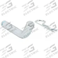 REESE Hitch Pin: 2 in Compatible Hitch Size, 5/8 in Pin Dia, III/IV, 3 in Overall Lg, 3 in Usable Lg (MPN 7010500). Key specifications — Material: Steel; Vehicle Class: IV; Finish: Bright Zinc; Includes: Groove pin; Brand: REESE.