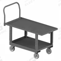 APPROVED VENDOR Platform Truck: 2,000 lb, 48 in L x 24 in W x 37 3/4 in H Deck, Solid, 12 ga Deck (MPN WHPTLUA24486MR95). Key specifications — Side Panel Type: No Side Panels; Brand: APPROVED VENDOR; Color: Gray; Caster/Wheel Configuration: (2) Rigid.