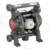 ARO Double Diaphragm Pump: Acetal Body, 3/8 in, NPT Connection, 10.6 gpm, 230 ft Max. Head (MPN PD03P-AES-DTT). Key specifications — Brand: ARO; Seat Material: Acetal; Check Valve Material: PTFE.