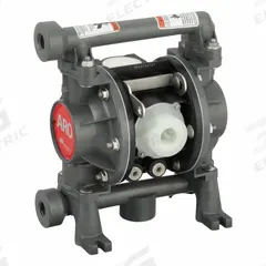 ARO Double Diaphragm Pump: Acetal Body, 3/8 in, NPT Connection, 10.6 gpm, 230 ft Max. Head (MPN PD03P-AES-DTT). Key specifications — Brand: ARO; Seat Material: Acetal; Check Valve Material: PTFE.