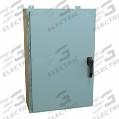 HAMMOND Enclosure: Steel, 36 in x 24 in x 10 in, NEMA 12/13/3R/4, Solid Cover, Hinged (MPN HW362410GYHK). Key specifications — Closure Method: Handle; Brand: HAMMOND; Knockouts: Not Included.