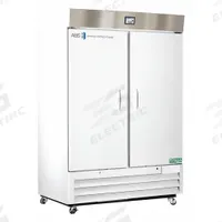 AMERICAN BIOTECH SUPPLY Lab Refrigerator: 49 cu ft, Upright, 1°C to 10°C, 34 3/4 in Overall Dp (MPN ABT-HC-49S-TS). Key specifications — Door Opening Style: Right; Color: White; Alarm Type: Door Ajar; Manufacturer Part Number: ABT-HC-49S-TS; Brand: AMERICAN BIOTECH SUPPLY; Product Type: Lab Refrigerator; Door Type: Swing Solid; Refrigerant Type: R-290.