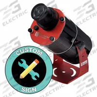 LASERGLOW TECHNOLOGIES Fixed Image Projector: Projector, Lens and Image Template, Custom Sign, 80 W (MPN HSV8FCUSX). Key specifications — Brand: LASERGLOW TECHNOLOGIES; Includes: Mounting Brackets; Laser Color: Any Color; Watts: 80 W; Legend/Background Color: Custom Sign; Manufacturer Part Number: HSV8FCUSX; Product Type: Projector, Lens and Image Template.