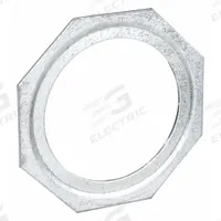 RACO Reducing Washer: 2 1/2 in x 1 1/2 in For Conduit Size, Steel, Silver, Fittings (MPN 1382). Key specifications — For Product Type: Fittings; Brand: RACO; For Conduit Size: 2-1/2 in x 1-1/2 in; Accessory Type: Reducing Washer; Color: Silver; Material: Steel.