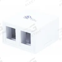 MONOPRICE Surface Mount Box: Keystone, Keystone Connector, 2 Ports, White, Keystone Connector, 7089. Key specifications — Features: Wall Mountable; Brand: MONOPRICE; Color: White.