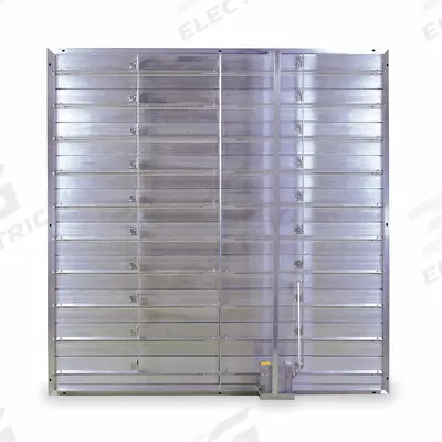 Dayton 57"H-W 12.8"L Squ Alu Mtrzd Cntrl Dampr: 12 3/4 in L, 57 in H, 57 in W - Rectangular Motorized Control Dampers