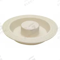 APPROVED VENDOR Drain Stopper: 4 1/8 in Overall Dia, Rubber, White, Push and Pull (MPN 30101). Key specifications — Material: Rubber; Color: White; Brand: APPROVED VENDOR; Application: Disposal.