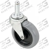 APPROVED VENDOR Stem Caster: Swivel, No Brake, 3 in Wheel Dia., 7/8 in Wheel Wd, Polyurethane, Black (MPN P5S-UP030G-SG1). Key specifications — attr1111099: APPROVED VENDOR; attr1111095: Gray; attr1176855: Swivel.