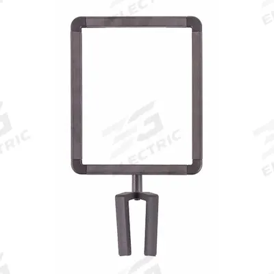 US WEIGHT Sentry Signholder,w/Clear Acrylic Sheets,8.5x11": Black - Sign Frames for Post Tops