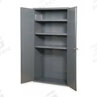 DURHAM MFG Storage Cabinet: 48 in x 24 in x 72 in, Swing Handle & Keyed, 14 ga Panel Thick, Frame (MPN 3502-95). Key specifications — attr62698: Gray; attr62736: Welded; attr87895: Frame; attr62693: Assembled; attr62737: Stationary; attr62694: Adjustable; attr62695: Powder Coated; attr62696: Steel.