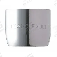 CHICAGO FAUCETS Outlet: 1.5 gpm Flow Rate, Aerated Flow Outlet, Brass, Chrome Finish, Female, UNS (MPN E35JKABCP). Key specifications — Material: Brass; Product Type: Outlet; Connection Size: 13/16"-24; Brand: CHICAGO FAUCETS.