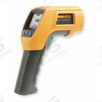 FLUKE Infrared Thermometer: Fluke-566/NIST, Included, Avg/Difference/Max Temp/Min Temp, -40°. Key specifications — Testing Functions: Maximum Temperature; Temperature Alerts: Low Temperature; Standards: Class II Laser; Resolution °F: 0.1°F; Manufacturer Part Number: Fluke-566/NIST; Mounting Style - NEW: Tripod; Intrinsic Safety - NEW: Not Specified Intrinsically Safe; Includes Work Light - NEW: Work Light Included.