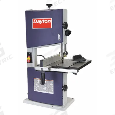 Dayton Band Saw: Vertical, 120V AC, 9 1/2 in Throat Dp - Vertical, 2,900 SFPM - Single-Speed Wood-Cutting Band Saws