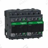 SCHNEIDER IEC Magnetic Contactor: Reversing, 3 Poles, 3NO Contacts, 12 A, 24V AC/48V AC Coil (MPN LC2D12BNE). Key specifications — Brand: SCHNEIDER; Integrated Surge Suppression: No; Nominal Coil Voltage @ 60Hz: 48V AC.