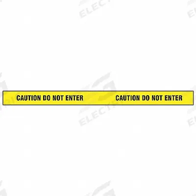 APPROVED VENDOR Barricade Tape: 180 ft Lg, 2 in Wd, Caution Do Not Enter Legend, Vinyl - Specific Caution Messaging Barrier Tape