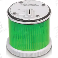 EDWARDS SIGNALING Tower Light Module: Flashing/Steady, 24V AC/24V DC, Green, 70 mm Overall Dia (MPN 270LEDMG24AD). Key specifications