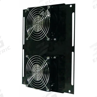 RITTAL Air Distribution Fan: 102 cfm Airflow @ 0.000 in SP, Air Distribution Fan - Equipment Rack Cooling Fan Tray