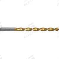 CHICAGO-LATROBE Taper Length Drill Bit: 17/64", 135° Split Point, TiN-Coated HSS, Parabolic Flute (MPN 55249). Key specifications — attr1233898: 0.2656.