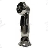 DANCO Kitchen Sprayer: Plastic, Chrome, 5 in Overall Lg, 1/2" Connection Size, NPSM, Guide (MPN 9D00010336). Key specifications — Inlet Connection Type: NPSM; Brand: DANCO; Connection Size: 1/2"; Color/Finish: Chrome; Includes: Guide; Material: Plastic; Product Type: Kitchen Sprayer.