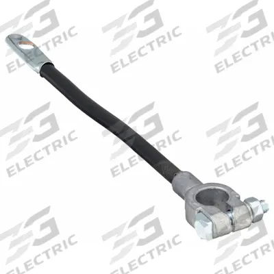 GROTE Battery Cable: Top Post Cable, 4 ga Wire Size, 10 in Overall Lg, Black - Top Start Cables