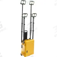PELICAN Temporary Job Site Light: LED, 24,000 lm Max Brightness, 1 No. of Brightness Levels, IP54 (MPN 9470). Key specifications — Operating Voltage: 12V DC; Frame Color: Yellow; Brand: PELICAN.