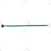 IDEAL Grounding Pigtail: Copper, Green, Fastening Ground Conductor, 8 in Overall Lg (MPN 30-3385). Key specifications — For Product Type: Fastening Ground Conductor; Brand: IDEAL; Accessory Type: Grounding Pigtail; Color: Green; Material: Copper.