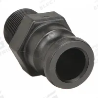 Cam and Groove Coupling: 1 in Coupling Size, 1 1/4 in Hose Fitting Size, 3 7/32 in Overall Lg, EPDM (MPN 125F). Key specifications — Gasket Material: EPDM; Brand: BANJO; Thread Size: 1-1/4 in -11-1/2; Fitting Type: MNPT.