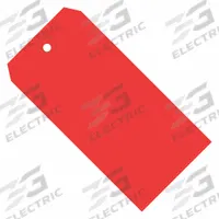 PARTNERS BRAND Shipping Tag: #6, 4 3/4 in Tag Ht, 2 3/8 in Tag Wd, 13 Points, Red, 1,000 PK (MPN G11061E). Key specifications — Card Stock Thickness: 13 Points; Tag Color: Red; Tag Material: Cardstock; Brand: PARTNERS BRAND.