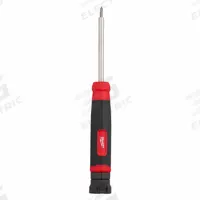 MILWAUKEE Multi-Bit Screwdriver: Hex/Nut Driver/Phillips/Slotted/Torx Tip, 13 Tips, 8 in Overall Lg (MPN 48-22-2934). Key specifications — attr1205339: T10 (Torx Security); attr1205303: MILWAUKEE.