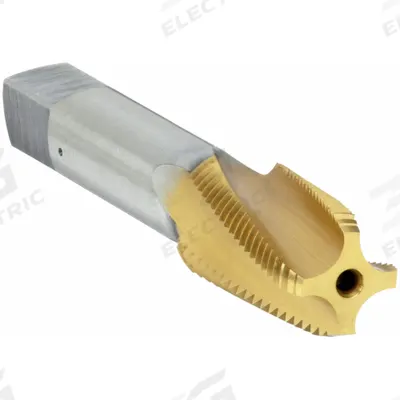 OSG Pipe and Conduit Thread Tap: 1/16"-27 NPT, 4 Flute, TiN Coated Cobalt (MPN 1735005) - Spiral-Flute Pipe Taps for Stainless Steel
