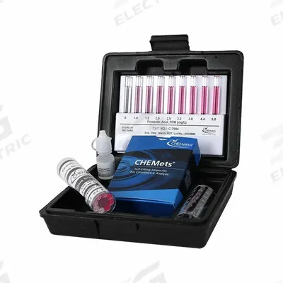 CHEMETRICS Water Quality Test Kit: Peracetic Acid, 0 to 1 ppm/0 to 5 ppm, 0.05 ppm - Water Quality Test Kits