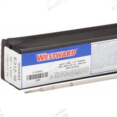 WESTWARD Stick Electrode: Stainless Steel, E312-16, 1/8 in x 14 in - E312 Stick Welding Electrodes