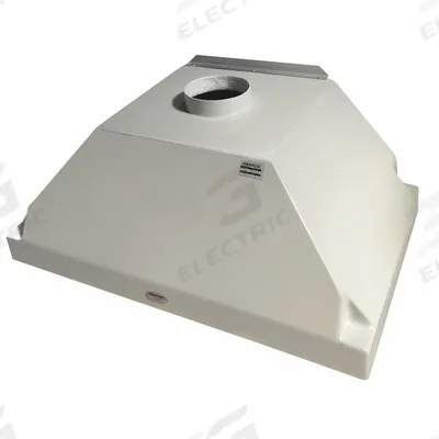HEMCO Ducted Hood: Fiberglass, Vapor Proof, 30 in Overall Dp, 36 in Overall Wd - Canopy Hoods