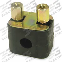PARKER Vibration-Dampening Beta Clamp: Ribbed Bore, Steel Clamp, Polypropylene Cushion, For 1 Lines (MPN SA1064A)