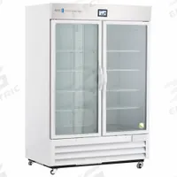 AMERICAN BIOTECH SUPPLY Lab Refrigerator: 49 cu ft, Upright, 1°C to 10°C, 34 3/4 in Overall Dp (MPN ABT-HC-LP-49-TS). Key specifications — Door Opening Style: Right; Color: White; Alarm Type: Temperature; Manufacturer Part Number: ABT-HC-LP-49-TS; Brand: AMERICAN BIOTECH SUPPLY; Product Type: Lab Refrigerator; Door Type: Swing Glass; Refrigerant Type: R-290.