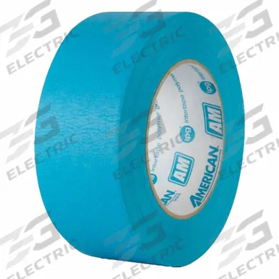 AMERICAN Masking Tape: AM, Blue, 15/16 in Roll Wd, 60 yd Overall Roll Lg, 6.6 mil Thick - High-Performance Masking Tape