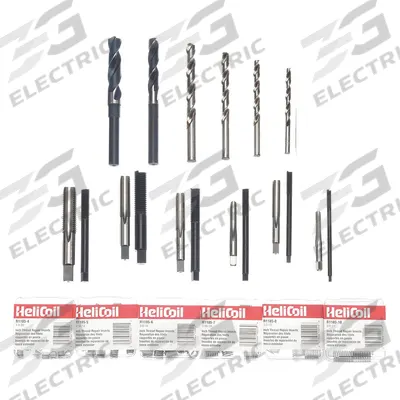 HELI-COIL Thread Repair Kit: 6 Inserts, 54 Pieces, 3 # of Sizes, Tanged Tang Style - Helical Insert Assortments