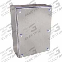 HAMMOND Enclosure: 304 Stainless Steel, 11 in x 8 in x 4 in, NEMA 12/3R/4/4X, Solid Cover, Screw On (MPN HYJ1294SS). Key specifications — Brand: HAMMOND; Closure Method: Screws; Enclosure Material: 304 Stainless Steel; Knockouts: Not Included.