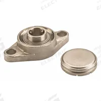 NTN 2 Bolt Flange Bearing: Radial Ball, 1 7/16 in Bore, SS, Set Screws, 5 13/32 in Lg, 1 3/4 in Wd (MPN SUCFL207-23CCFG1). Key specifications — Bore Type: Cylindrical; Brand: NTN; Lubricant Material: FDA/USDA-H1 Solid Grease; Mounting Bolt Size: 5/8 in; System of Measurement: Inch; Included Bearing Cap: Closed Cap.