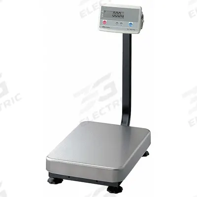 A&D WEIGHING Shipping Scale: 400 lb Wt Capacity - Imperial, 20 7/8 in Weighing Surface Dp - Shipping Bench Scales with Column-Mounted Indicator