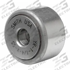 SMITH BEARING Yoke Roller: 1 5/8 in Roller Dia, Std, 1 Row, Dbl Sealed, Flat, Stainless Steel (MPN YR-1-5/8-X-SS). Key specifications — Duty Type: Standard; System of Measurement: Inch; Brand: SMITH BEARING.
