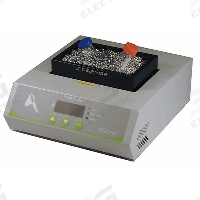 Lab Armor Drytemp Bath: 10 1/4 in Overall Dp, 3 1/4 in Overall Ht - Bead Bath Heaters
