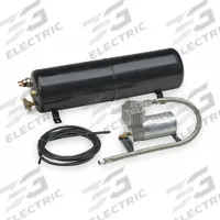 Tank and Compressor: 6 1/2 in Lg (In.), 3 1/2 in Wd (In.), 5 in Ht (In.) (MPN 840). Key specifications — Color: Black; Material: Steel; Includes: 10 ft 1/4 in O.D. High-Pressure Air Hose; Brand: WOLO; Accessory Type: Horn Compressor Kit; Compatible with Manufacturer Model Number: 825.