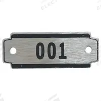 APPROVED VENDOR Numbers 26 to 50: 2 3/8 in x 7/8 in, 25 Plates, 26 to 50, Aluminum, Unfinished (MPN 2VUW1). Key specifications — Manufacturer Part Number: 2VUW1; Brand: APPROVED VENDOR; Finish: Unfinished; Material: Aluminum; Number Range: 26 to 50; Product Type: Number Plates; Color: Silver with Black Lettering.