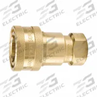 PARKER Coupler: 1/4 in Coupling Size, Brass, 11.356 lpm Max. Flow Rate, 1/4"-18 Thread Size (MPN BH2-60W). Key specifications — Thread Size: 1/4"-18; Brand: PARKER; Seal Material: Ethylene Propylene.