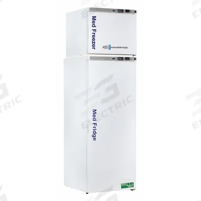 AMERICAN BIOTECH SUPPLY Refrigerator and Freezer: 10.5 cu ft Refrigerator Capacity, 2 Doors - Pharmacy Refrigerator-Freezers