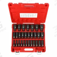 MILWAUKEE Impact Socket Set: 1/2 in Drive Size, Small Set (0-50 pieces) Set Size, 29 Pieces, 0 (MPN 49-66-7015). Key specifications — attr1204251: MILWAUKEE; attr1215453: 1/2 in; attr1215454: 8 mm to 36 mm; attr1224229: Friction.